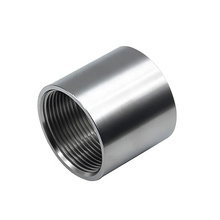 3/4" x 3/4" Female Thread Stainless Steel Connector for Pipe / Round Steel Connector